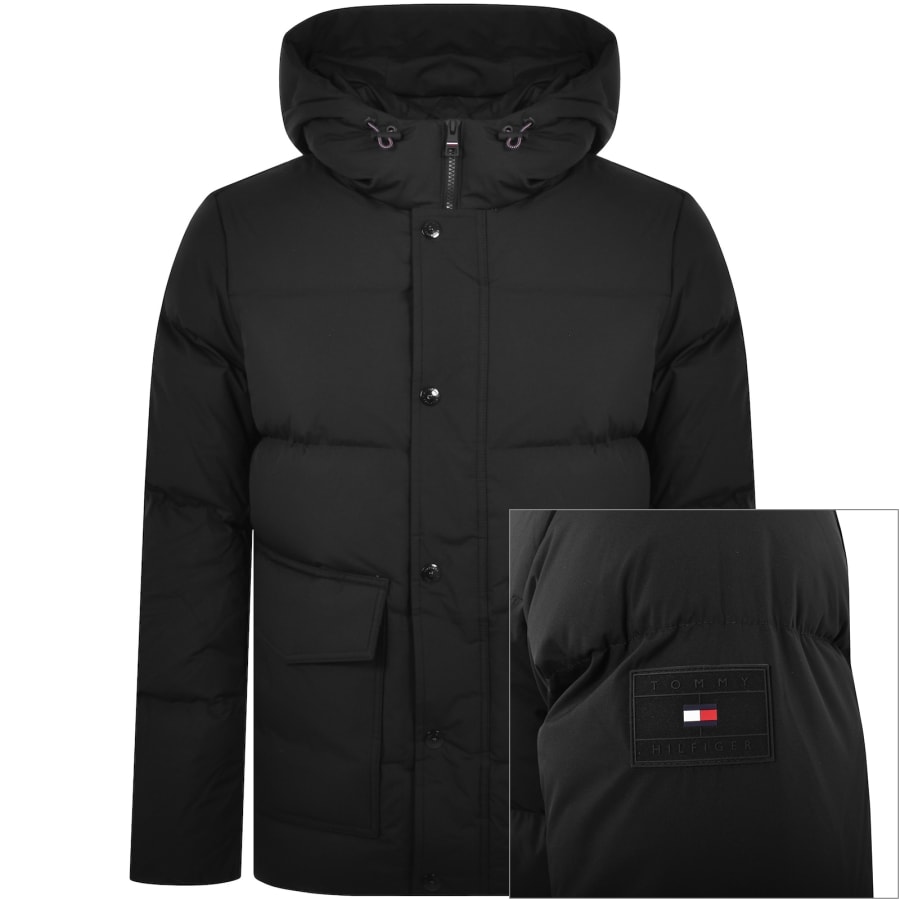 Tommy hilfiger hooded down bomber sale